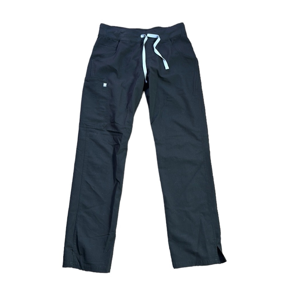 Figs womens kade cargo scrub pants black small